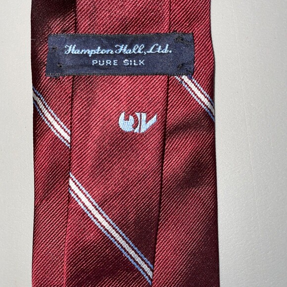 Hampton Hall Ltd Mens Formal Necktie 55"Lx3.25"W Navy Neck Tie Pure Silk - Picture 3 of 7
